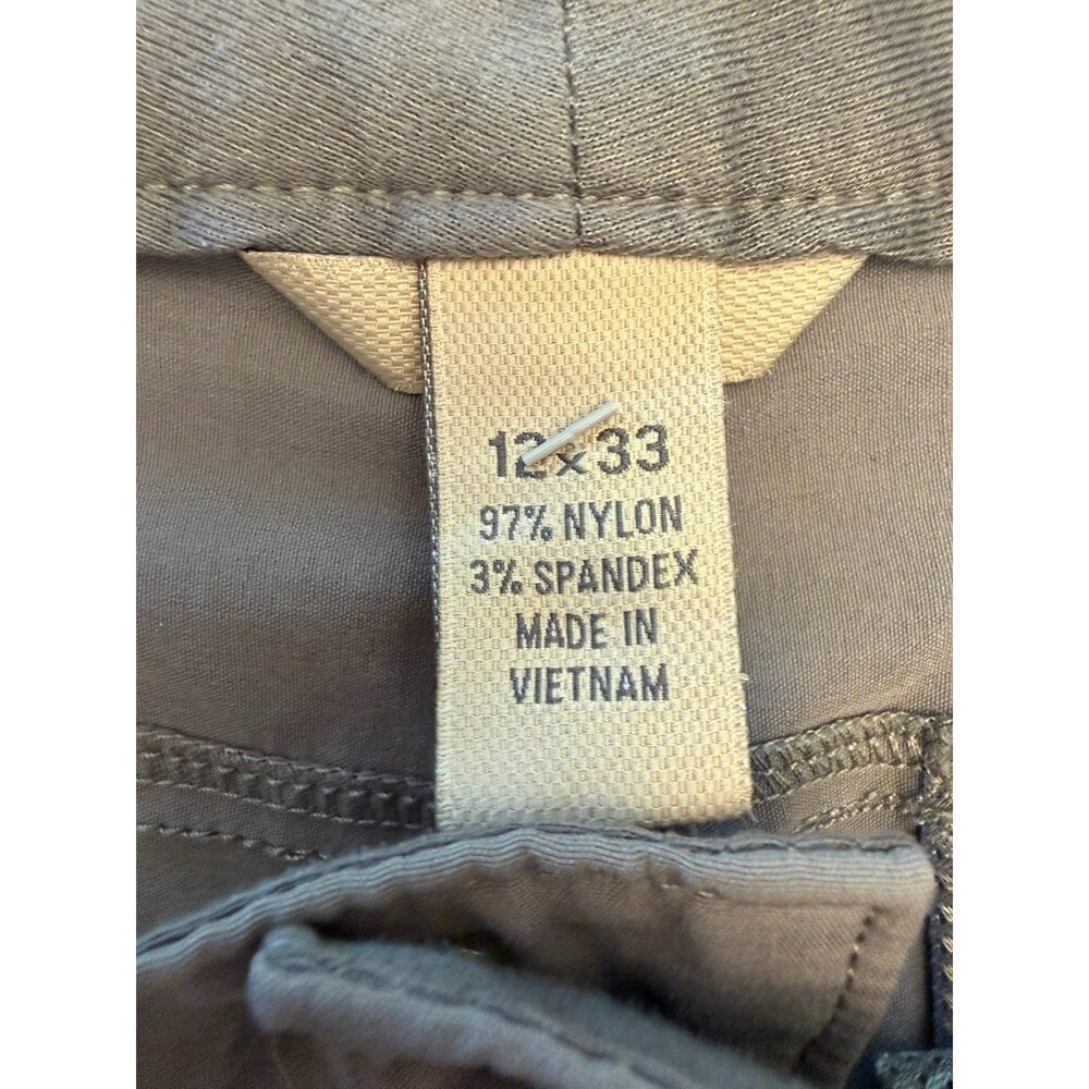 Duluth Trading Dry On The Fly Cargo Pants Women's 12x33 Gray DuluthFlex Stretch - Picture 9 of 12